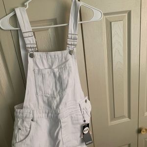 NWT White Overall Dress